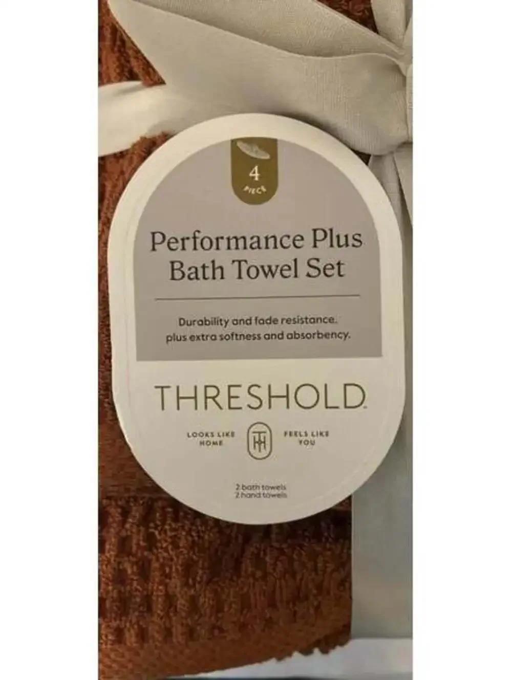 Threshold Performance Plus 4-Piece Bath Towel Set